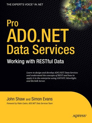 cover image of Pro ADO.NET Data Services